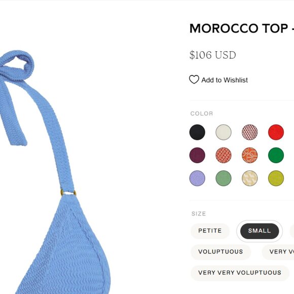 Morocco Top - Azure Crinkle - Picture 2 of 5